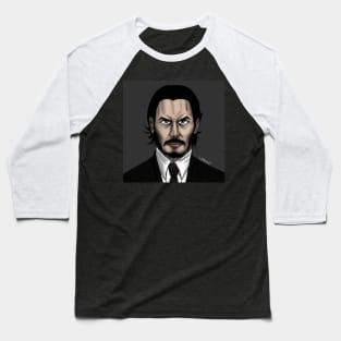 the perfect hit man, john wick portrait ecopop Baseball T-Shirt